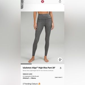 lululemon Align™ High-Rise Pant 28"